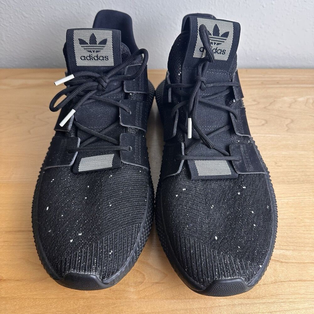 ADIDAS Prophere Men's Black Speckled Knit Sneakers Size 11.5